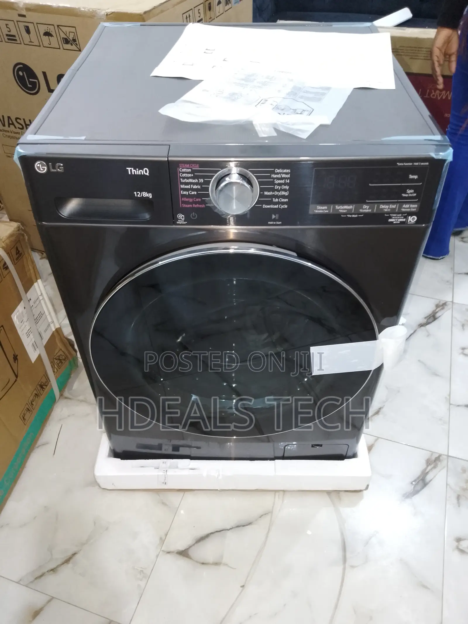 Efficiency 12KG Washing Machine - LG Front Loader 