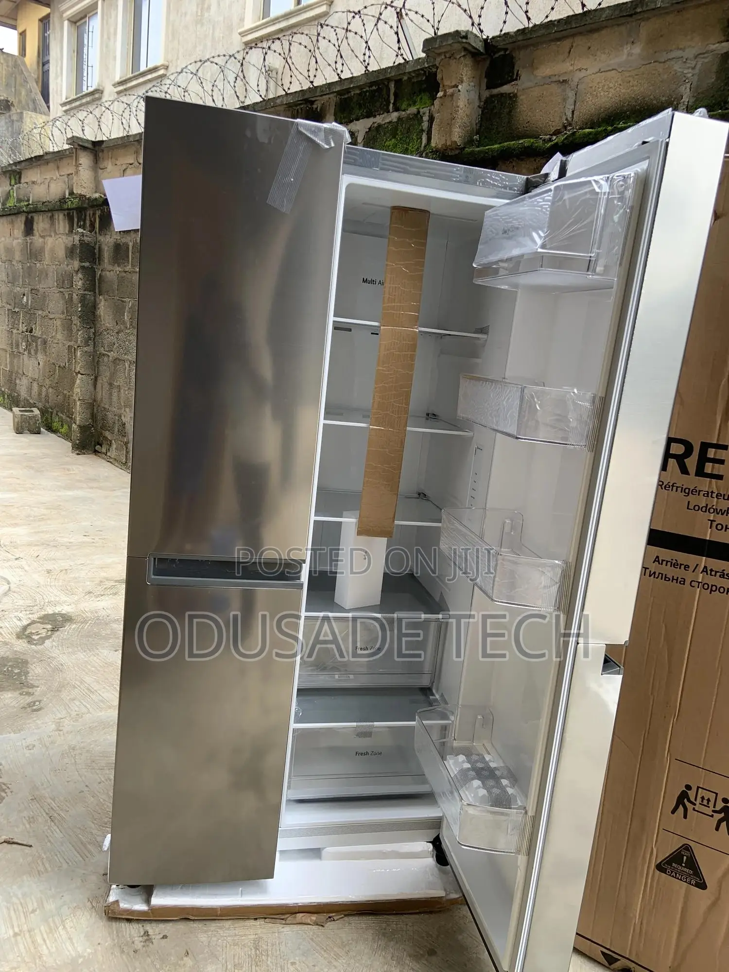 Noiseless LG 688L Side-by-Side Refrigerator REF 257 JLYL-B