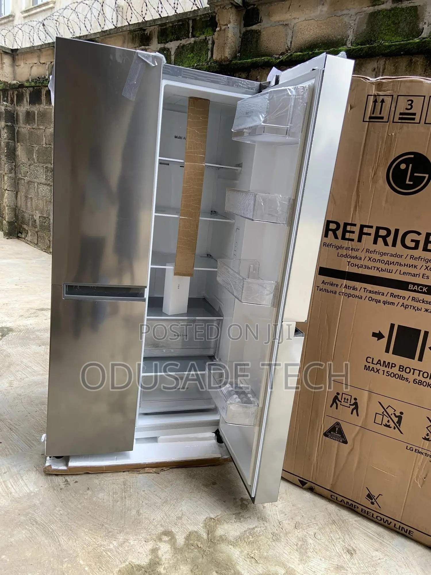 Fantastic LG 688L Side-by-Side Refrigerator REF 257 JLYL-B