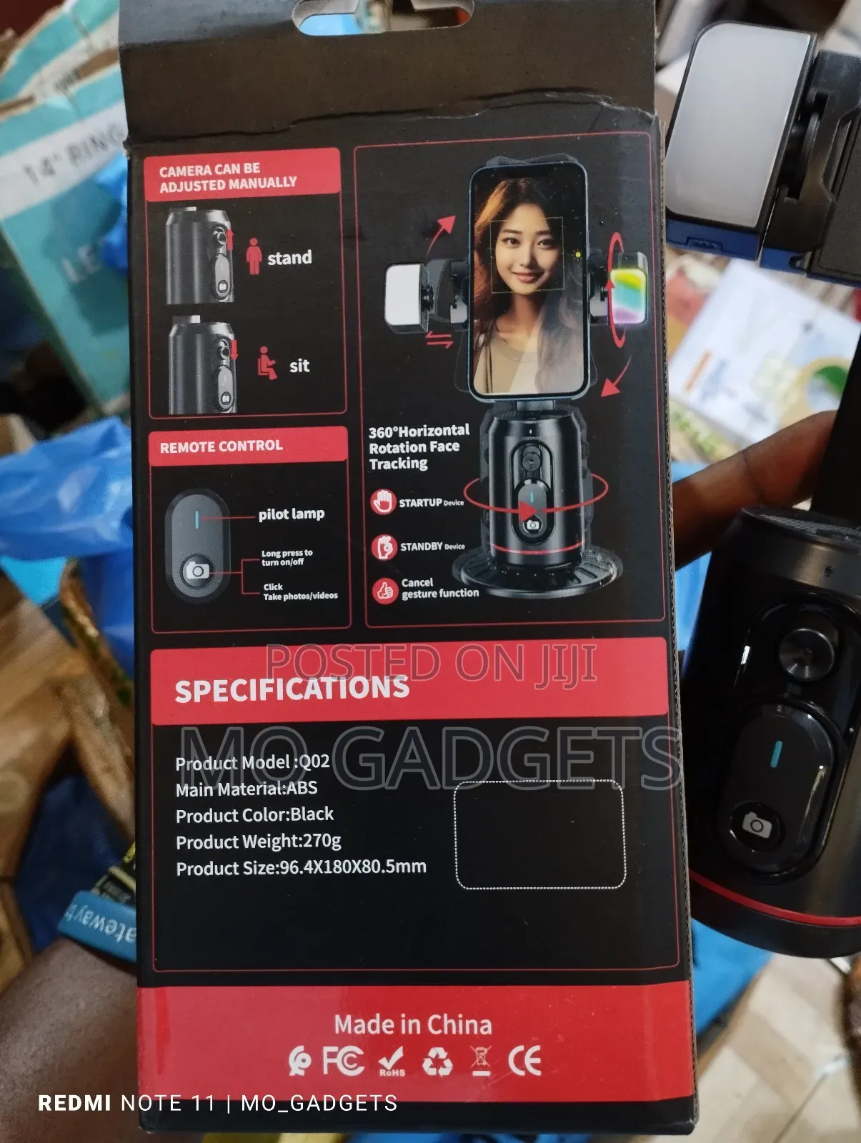 Q02 Face Tracking Selfie Stick/Tripod