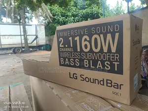LG 160W Sound Bar With Wireless Sub Woofer Brand New