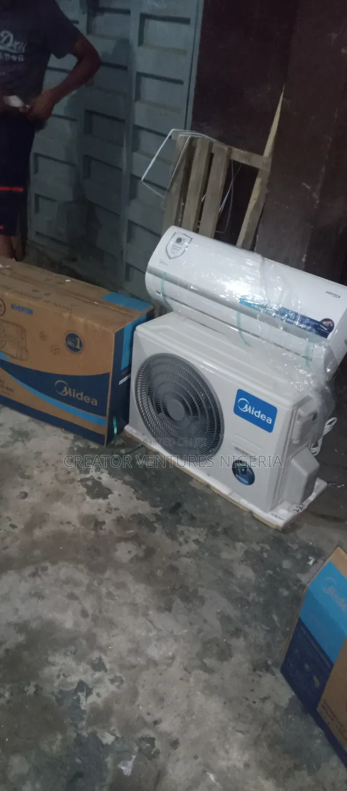 Midea Inverter Split Unit Ac,Fully Copper, Anti-Rust Body,