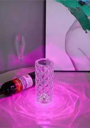 Rechargeable Diamond Crystal RGB Multi Colored Bedside Lamp