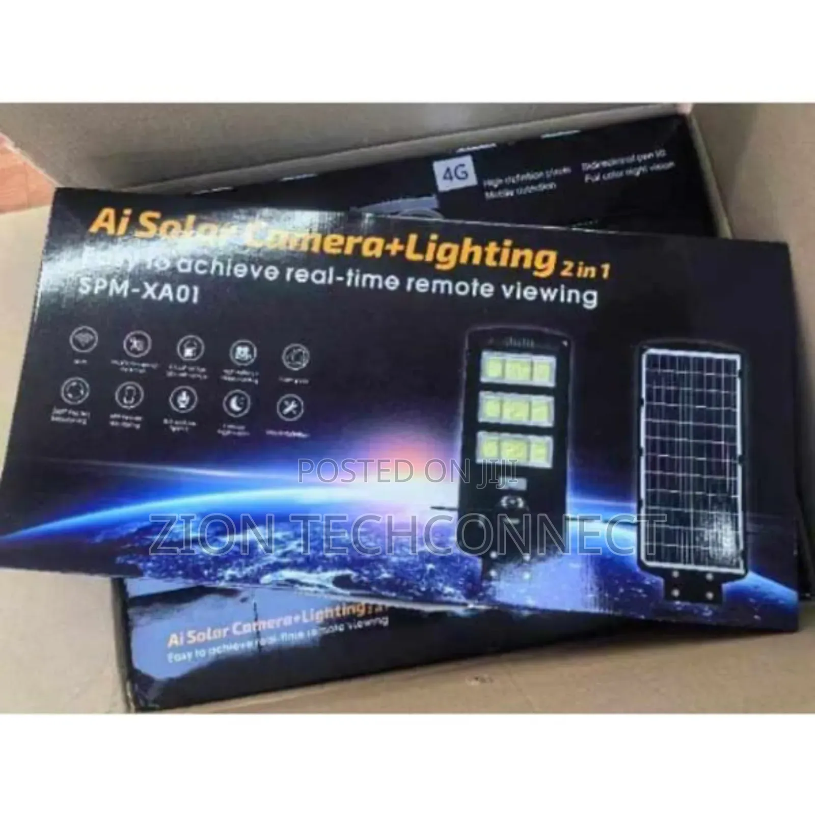 300w Solar Light With 360° Security Camera
