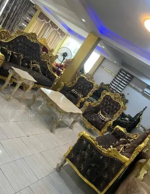 Complete Set of High Quality Imported Royal Fabric Sofa Cha