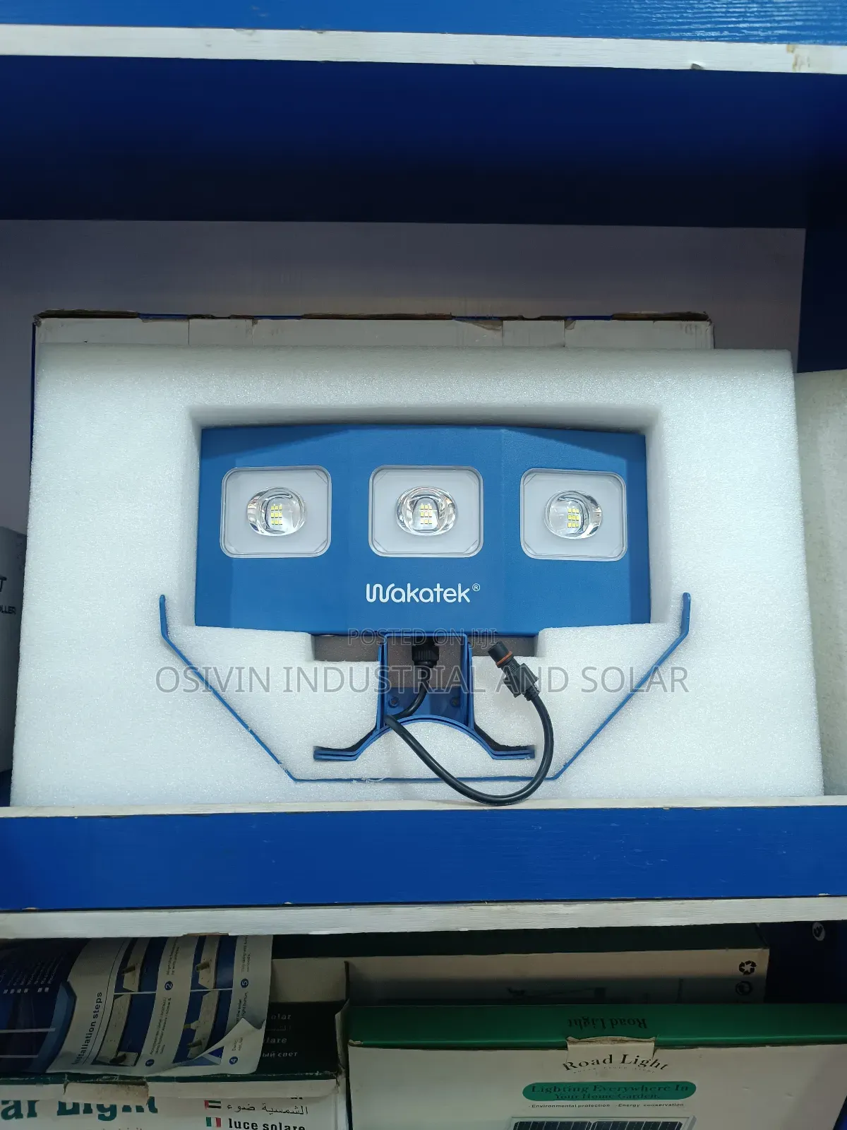 Wakatek All in One Floodlight With Solar Panel