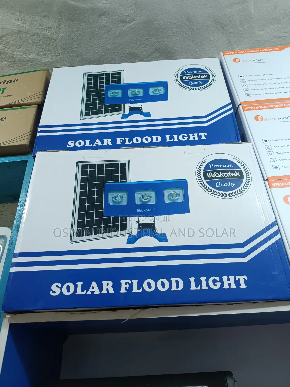 Wakatek All in One Floodlight With Solar Panel