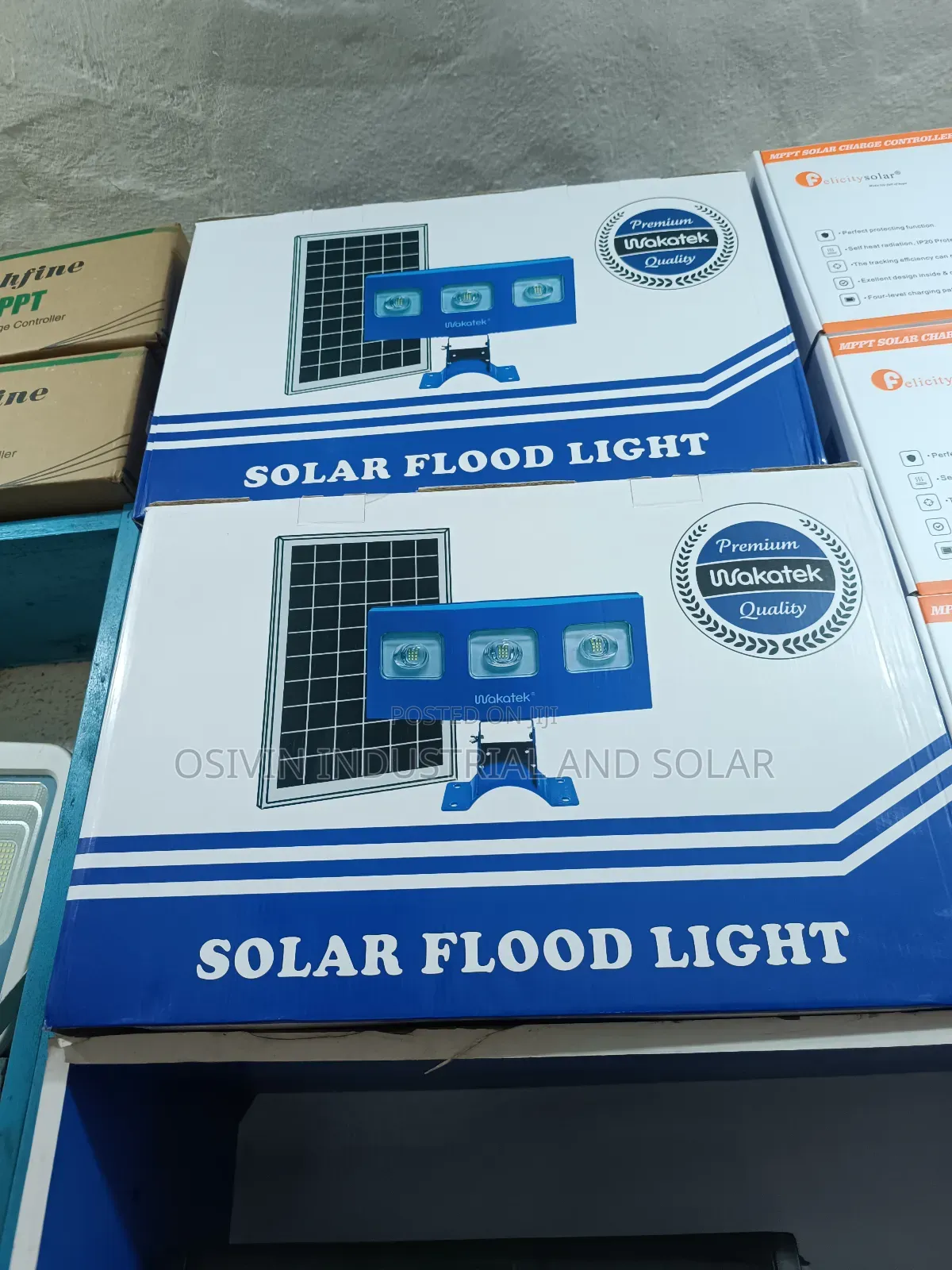 Wakatek All in One Floodlight With Solar Panel