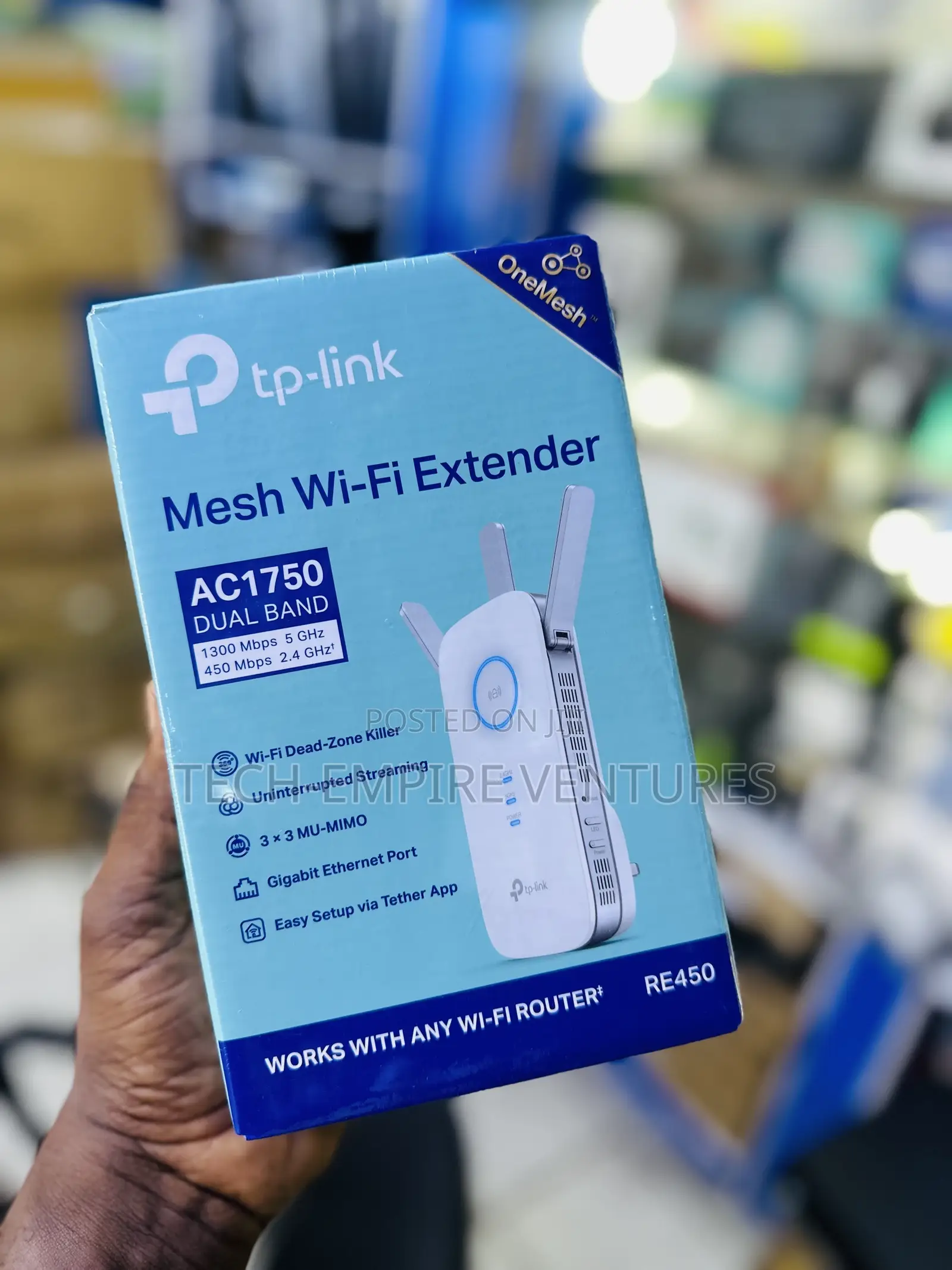 Tp-Link Ac1750 Mesh Wifi-Extender Dual Band