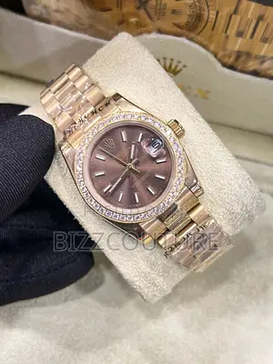 Original Rolex Oyster Perpetual Date Just Gold Chain Watch