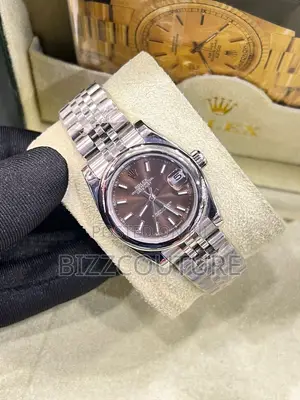 Original Rolex Oyster Perpetual Date Just Silver Chain Watch
