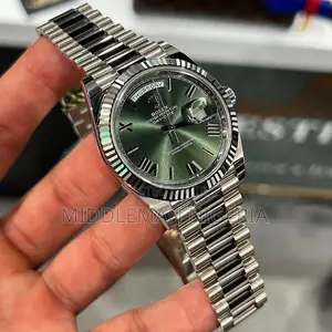 Pure Stainless Steel Rolex Chain Wristwatch