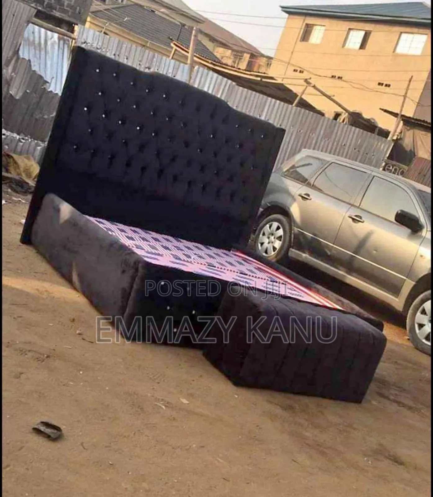 6x6 Bedframe and Ottoman