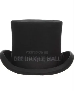 Black Wool Felt Traditional Top Hat.Magician Hat