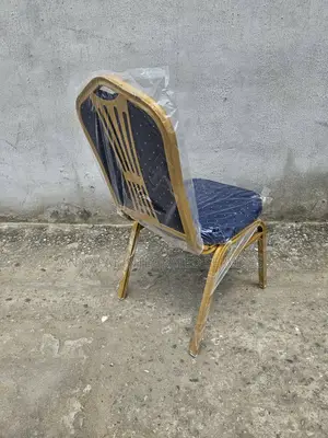 Banquet Chair With Iron Design at the Back