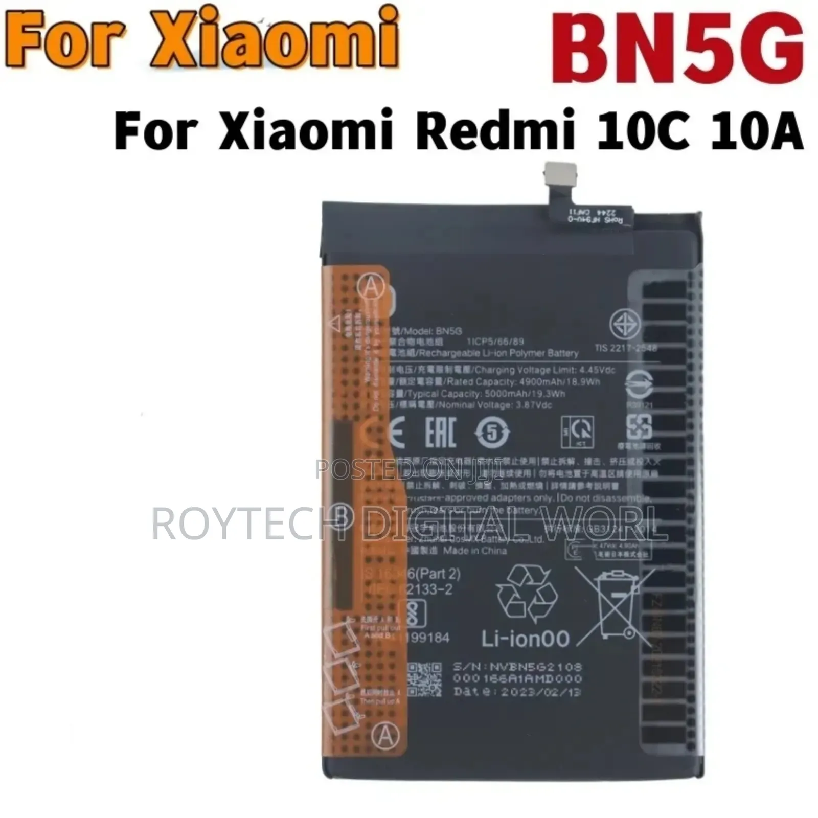 Xiaomi Redmi Note 9, Note 10, 10 Pro, 12C, 10C, 9A Battery