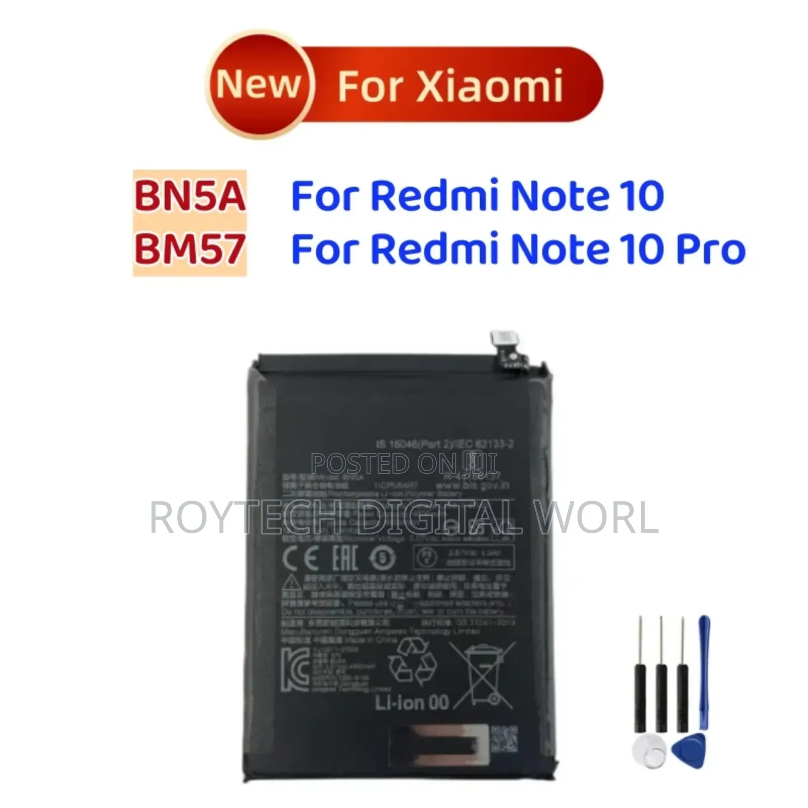 Xiaomi Redmi Note 9, Note 10, 10 Pro, 12C, 10C, 9A Battery