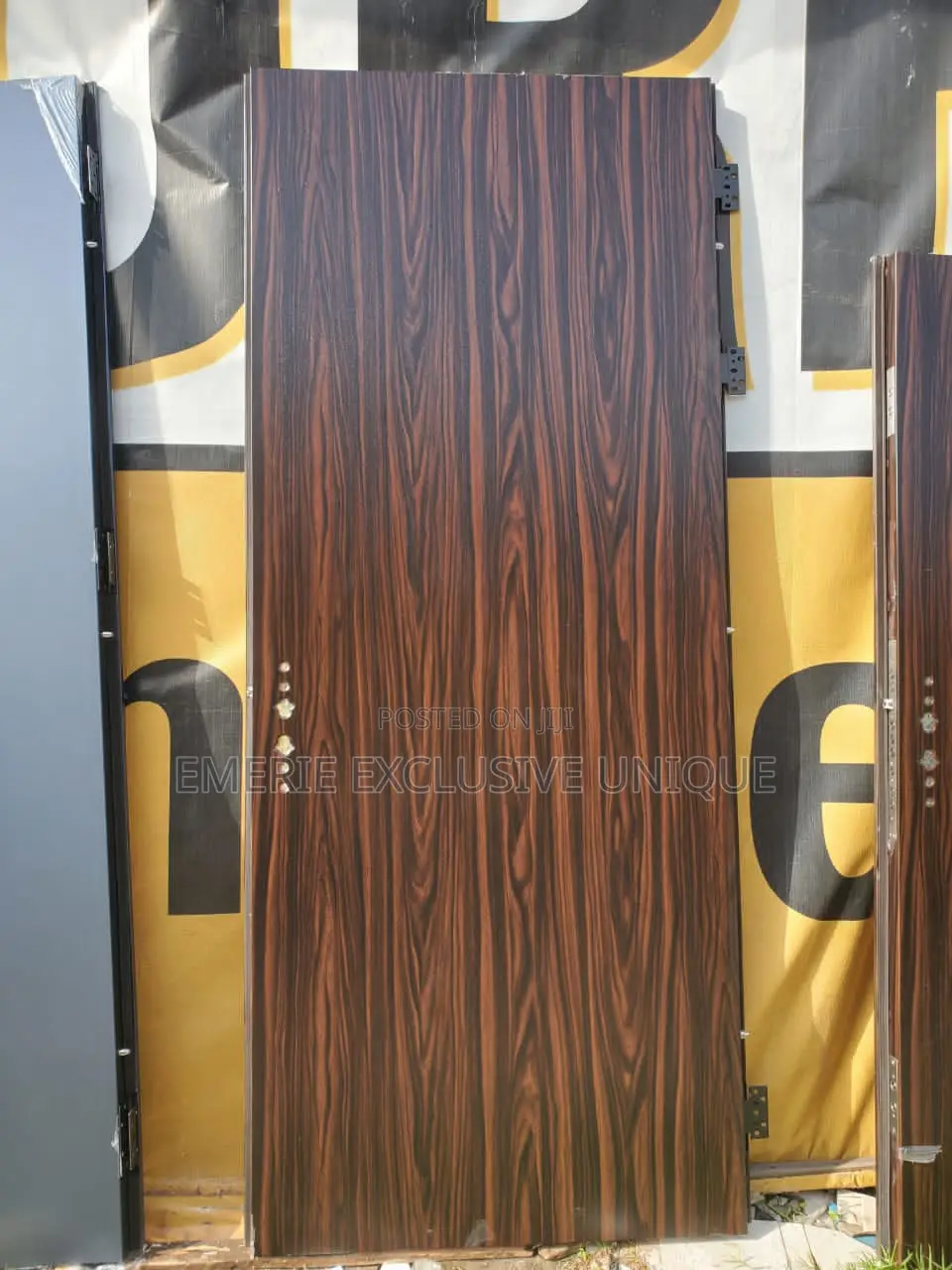 3ft Brown Plain Israeli Security Door