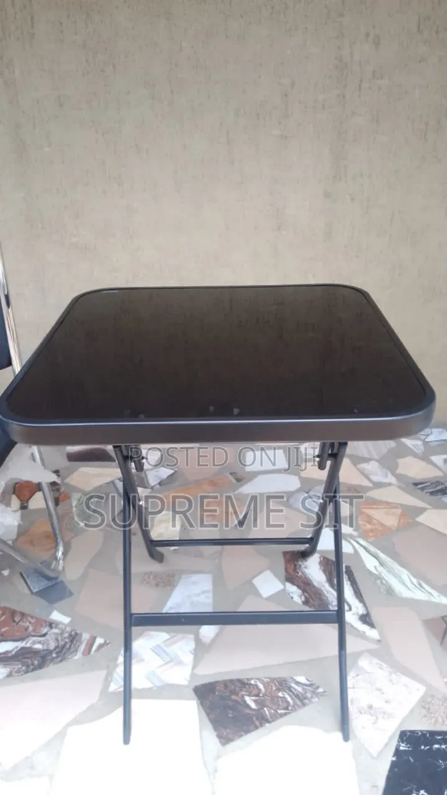 Collapsible Glass Table