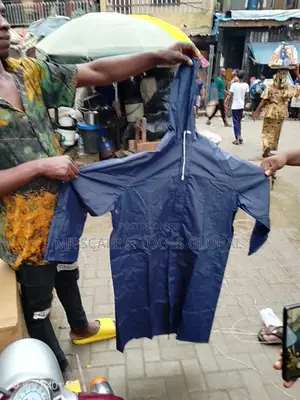 Navy Blue Raincoat