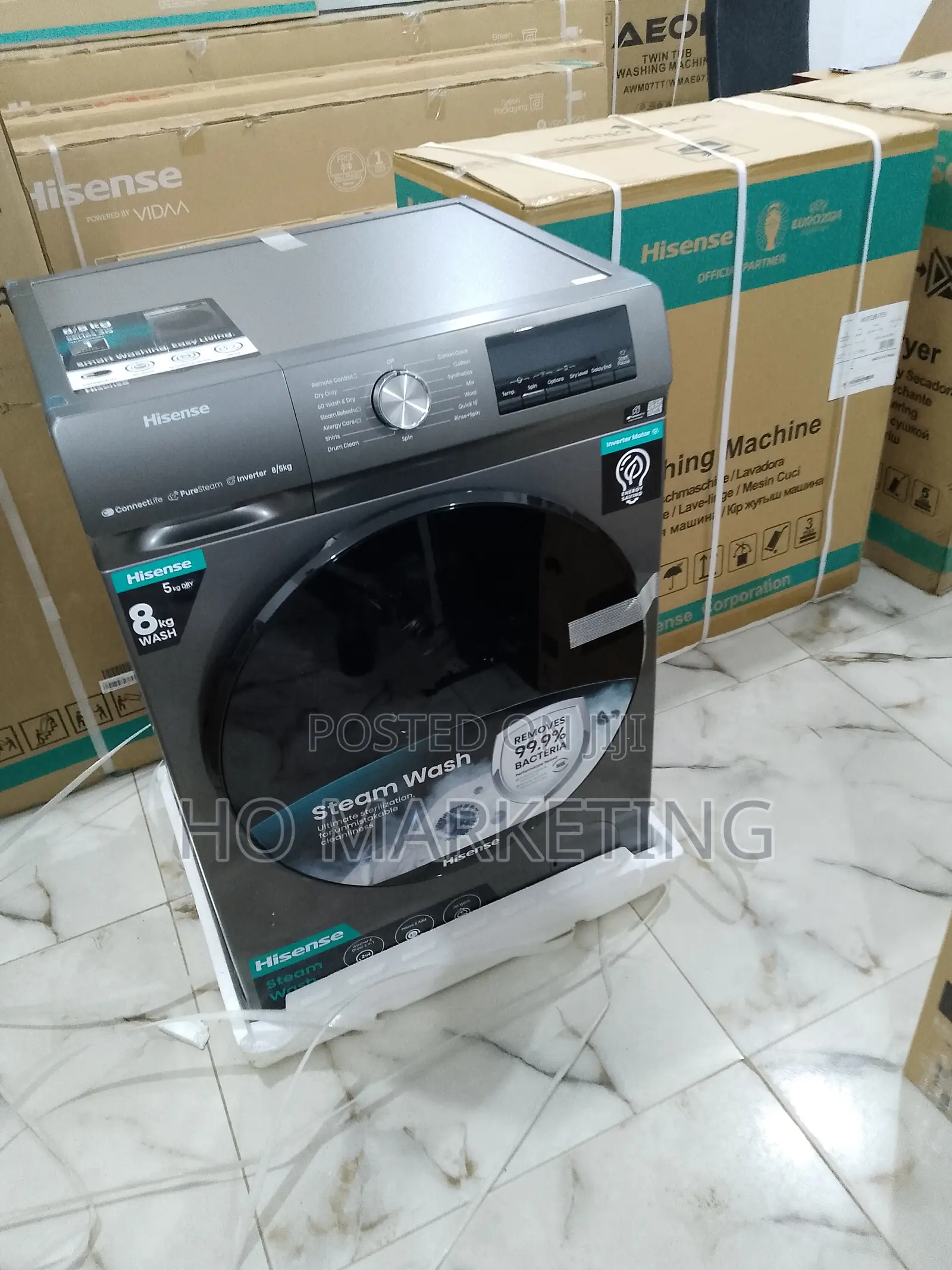Durable Hisense 8kg Frontload Wash and Dry "Wd308043bt"