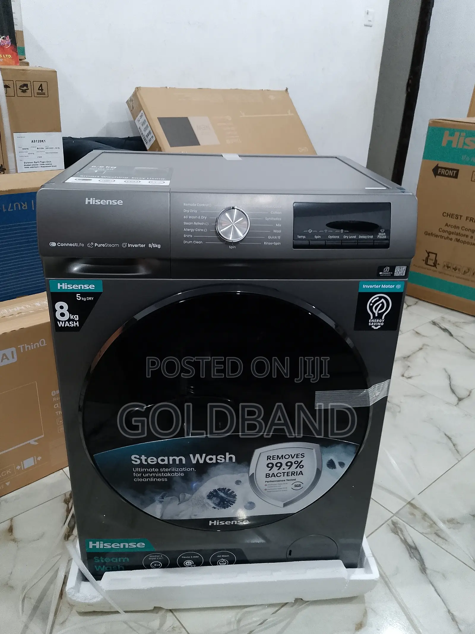 8kg Available Hisense Frontload Washing Machine -WD3Q8043BT