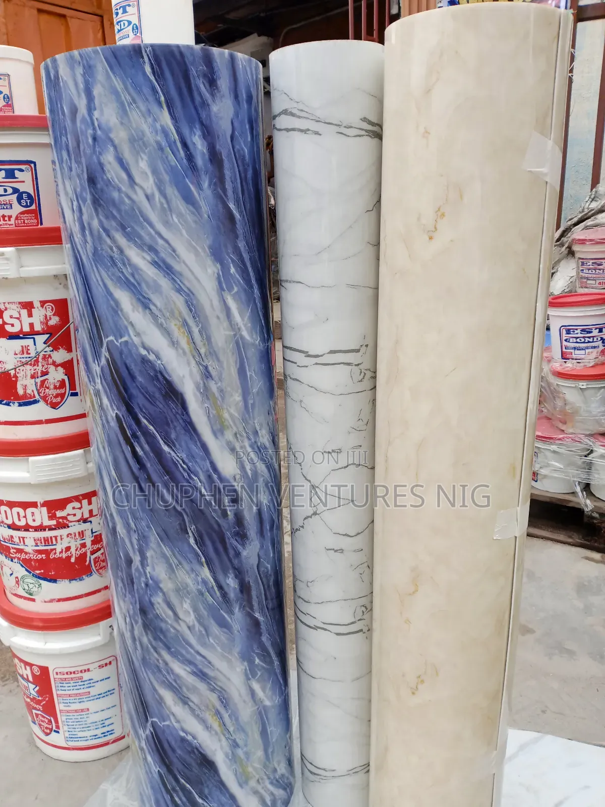 4ftby9ft Self Adhesive UV Marble Wall Soft Decor Panel