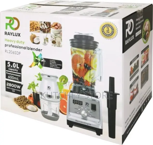 Raylux Bazooka-Engine Commercial Blender - 5l