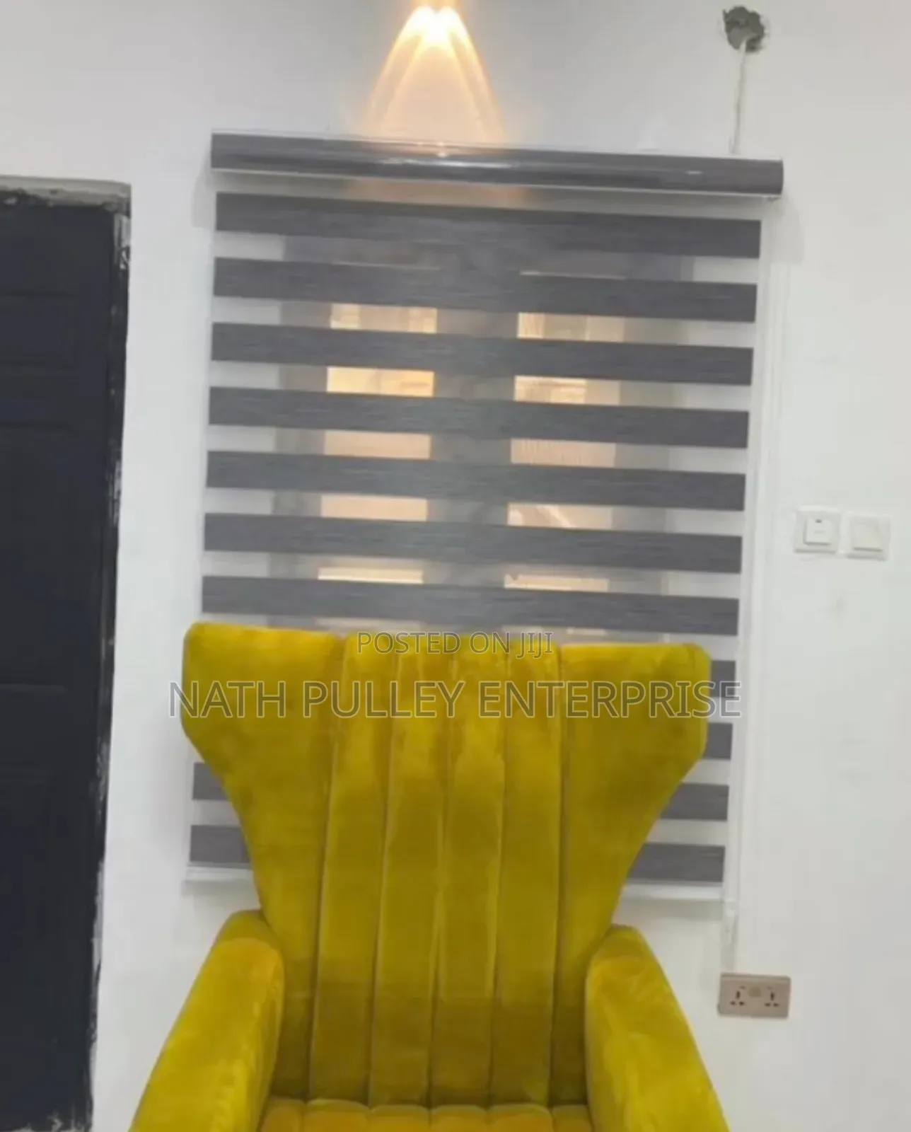 Grey/Off-White Day and Night Blinds