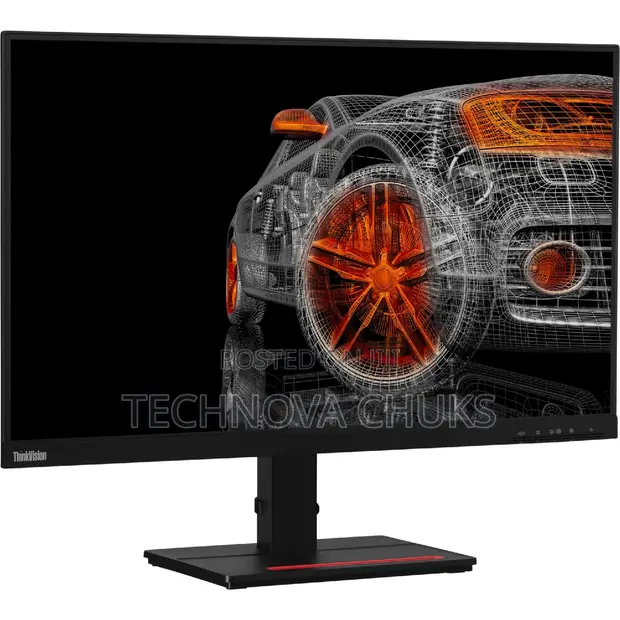 ThinkVision P24q-10 広画面QHDモニター ThinkVision P24q-10 広画面QHDモニター レノボ、角度や高さを自在に調節