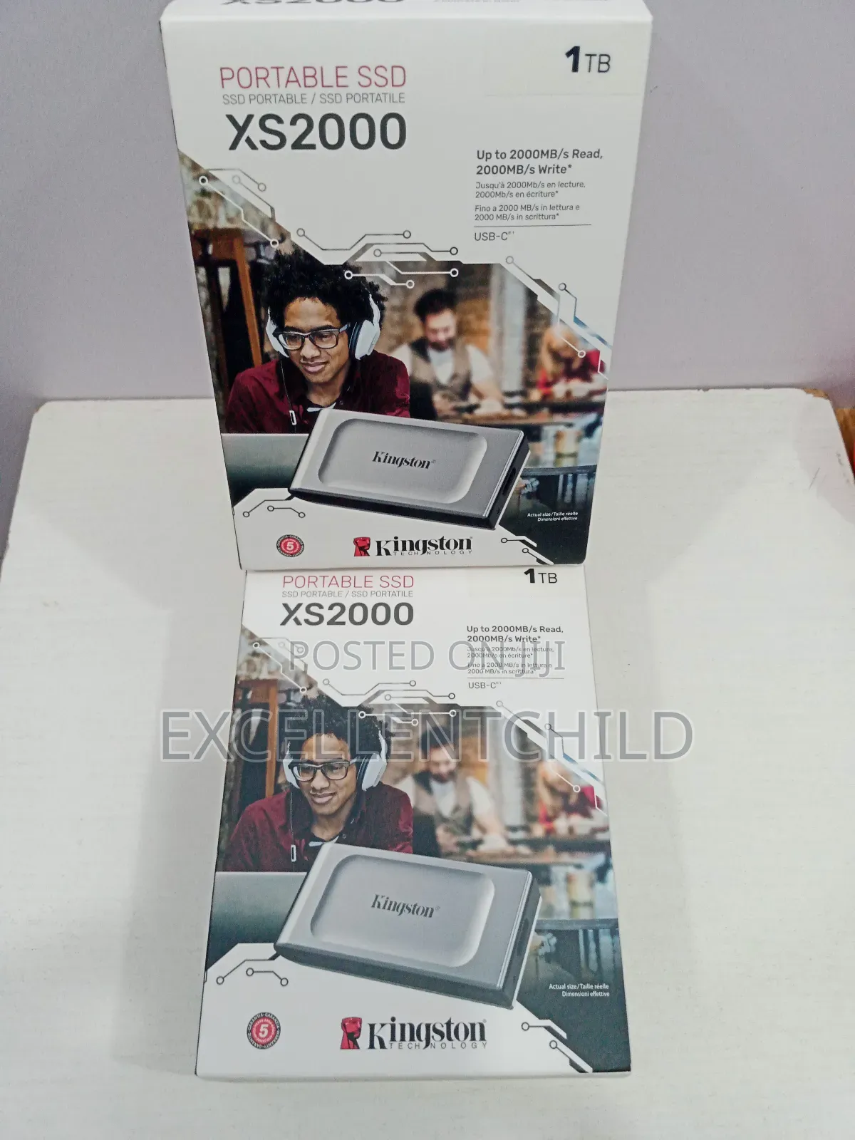 Kingston 1tb Xs2000 Portable SSD Up to 2000mb/S Read Write