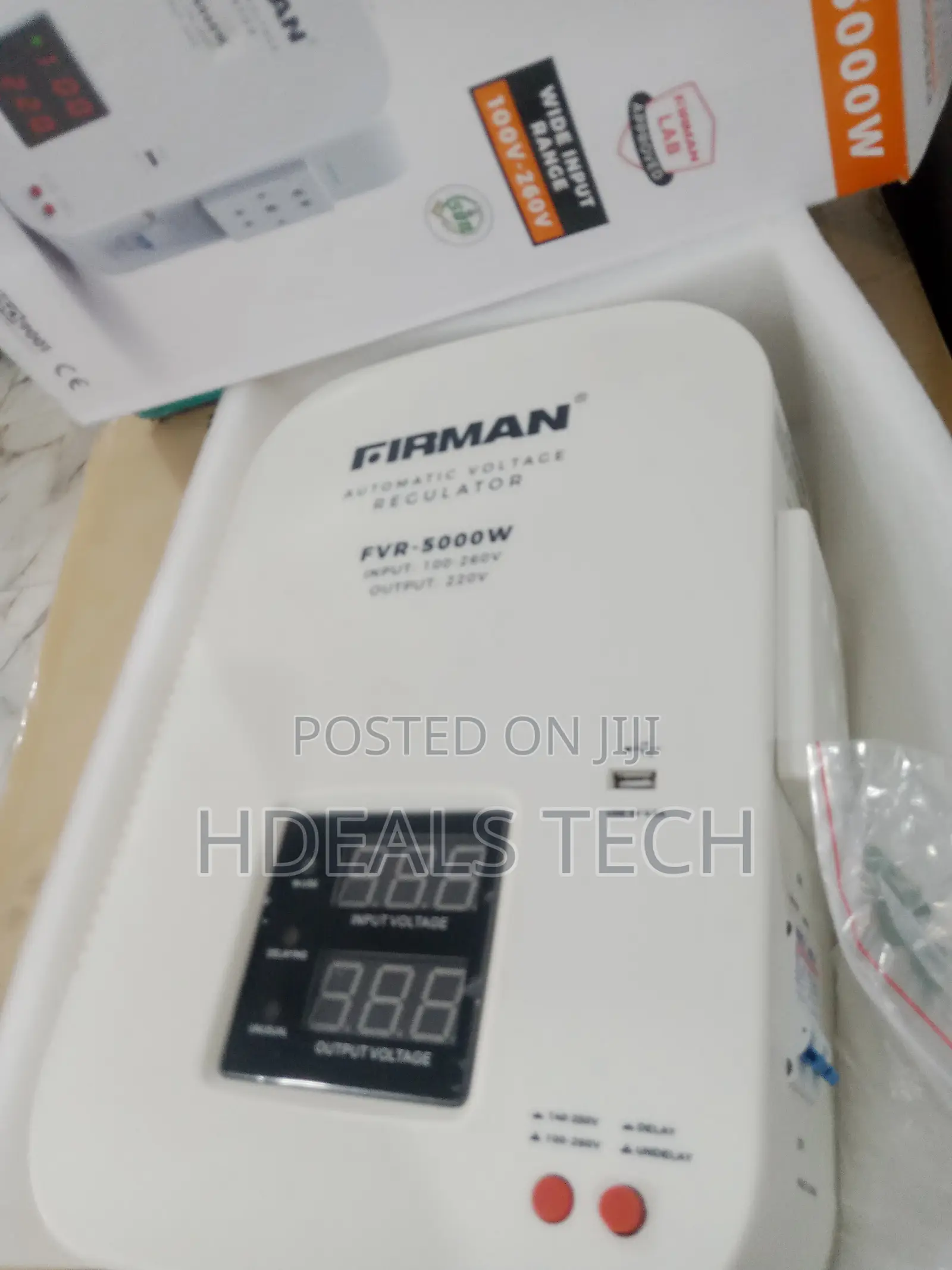 Firman 5000watts Stabilizer With USB PORT / FVR-5000