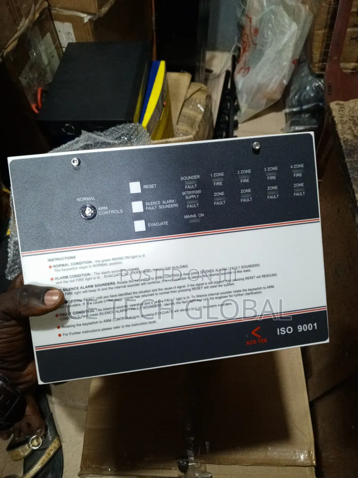 Acetek 2 Zone Fire Alarm Panel