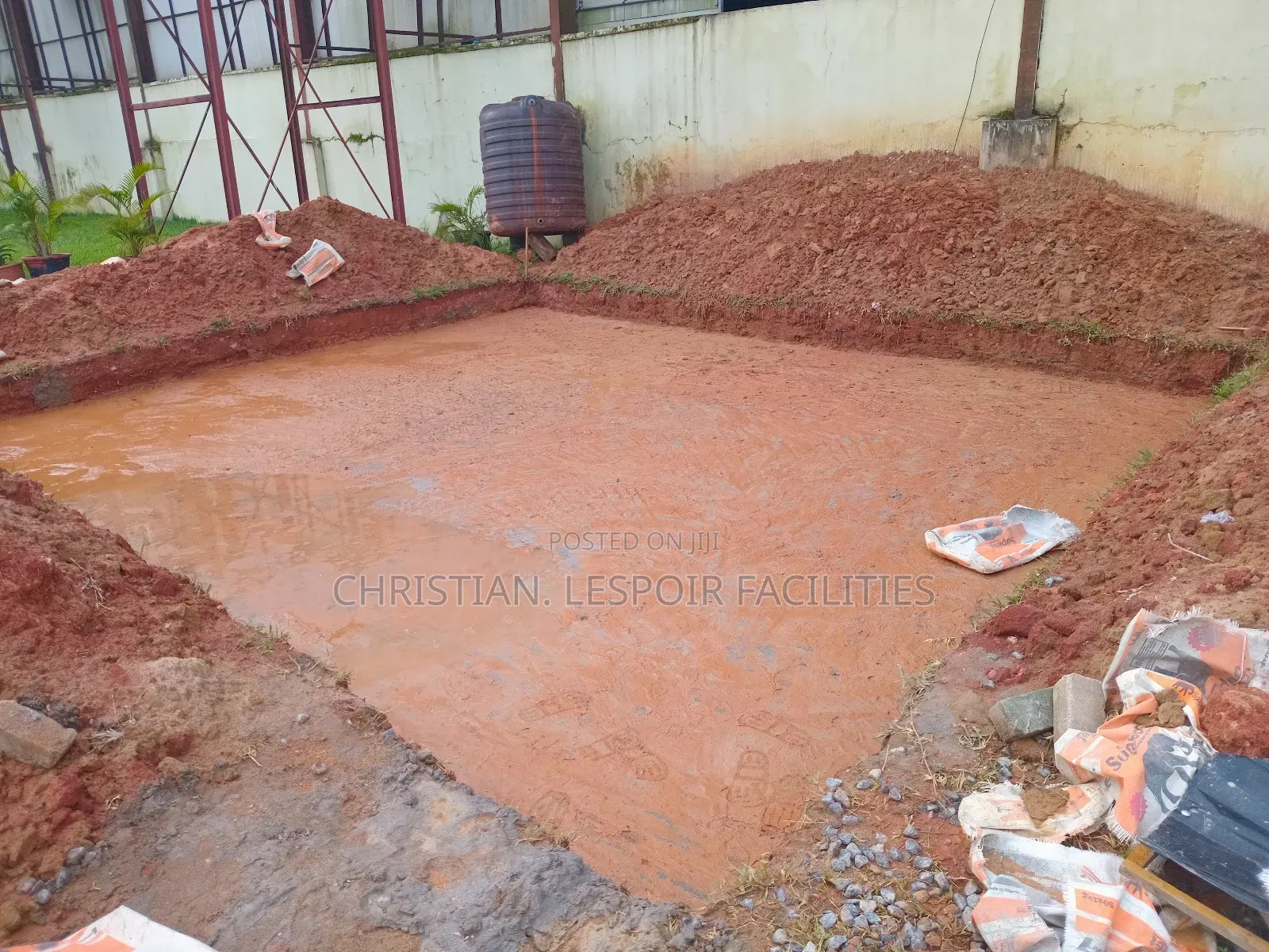 Civil Works, Blinding and Reinforced Concrete Foundation
