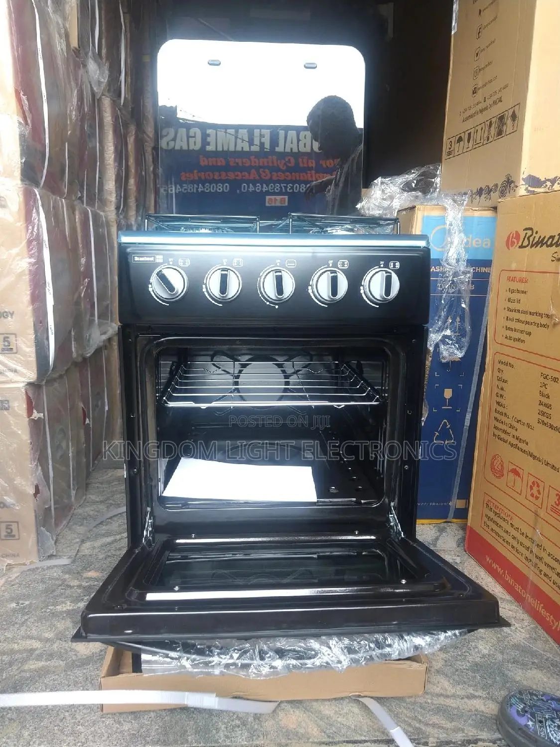 Original Scanfrost Standing Gas Cooker 50x50cm