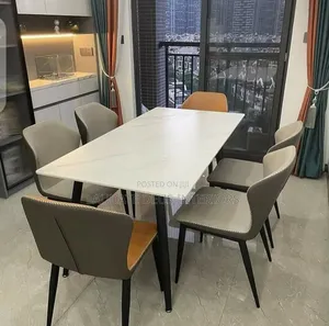 New Imported Classic 6 Seaters Marble Top Dining Set