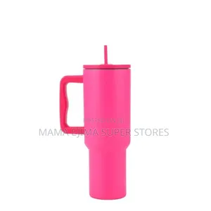40OZ Straw Lid Stainless Steel Vacuum Insulated Car Mug