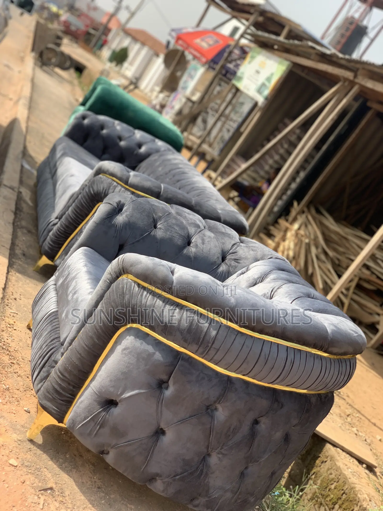 Tufted Sofa Set