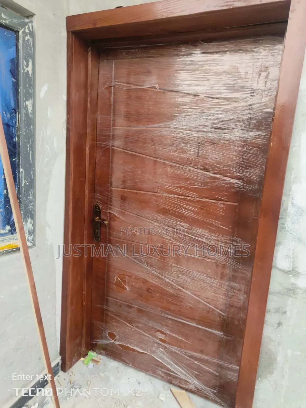 4ft Single Leaf Mahogany Solid Wood Security Doors