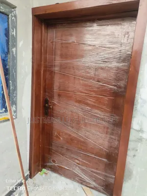4ft Single Leaf Mahogany Solid Wood Security Doors