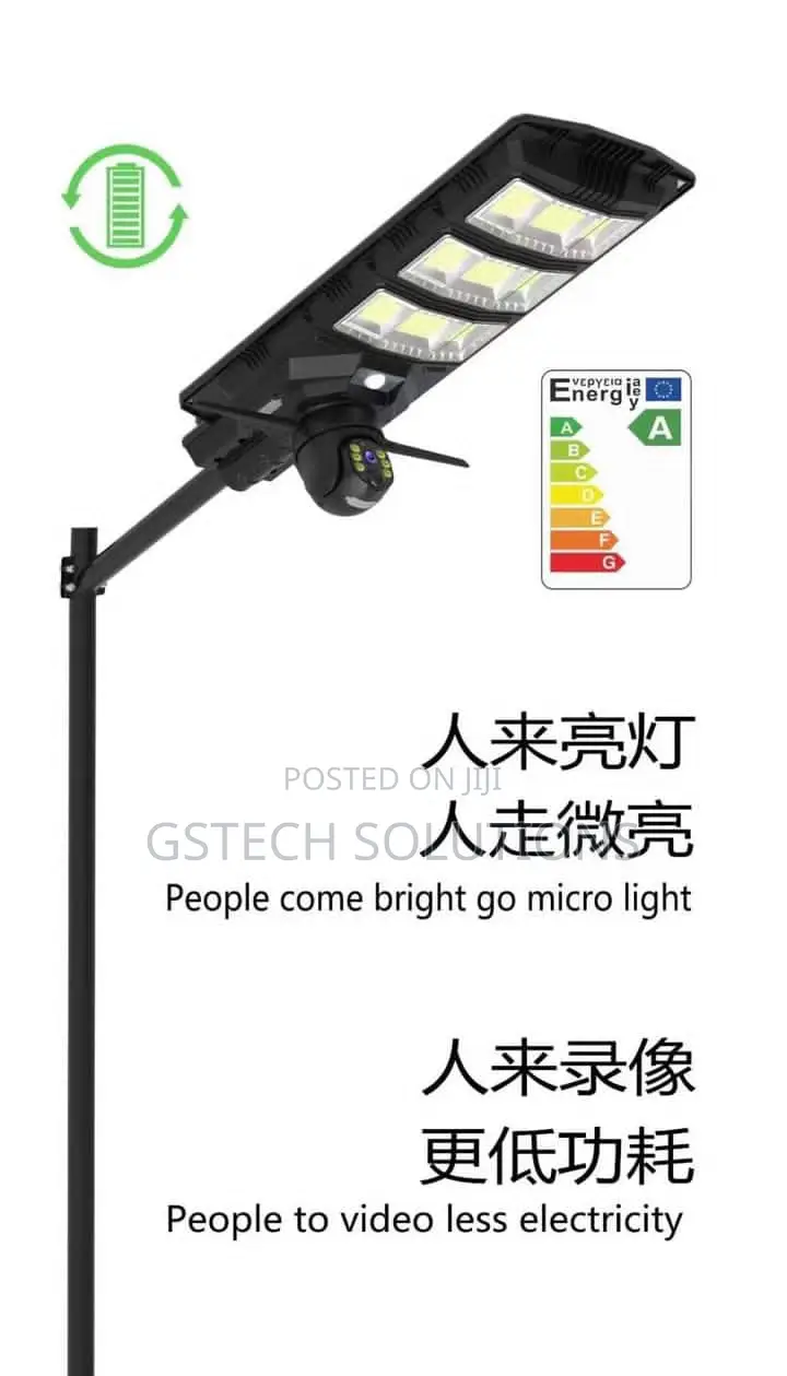 Ai Smart Solar Light With 360-Degree Rotating Camera