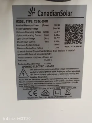 New Canadian Solar Panel 300w/72cell