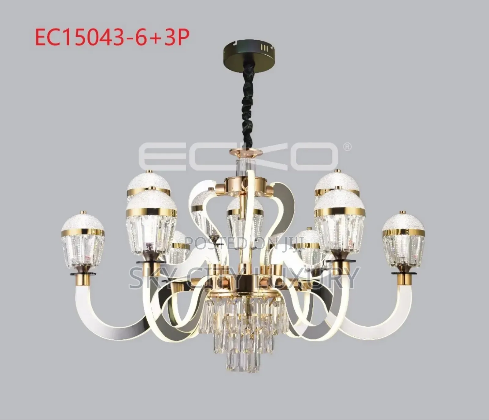 Led Crystal Chandelier Light