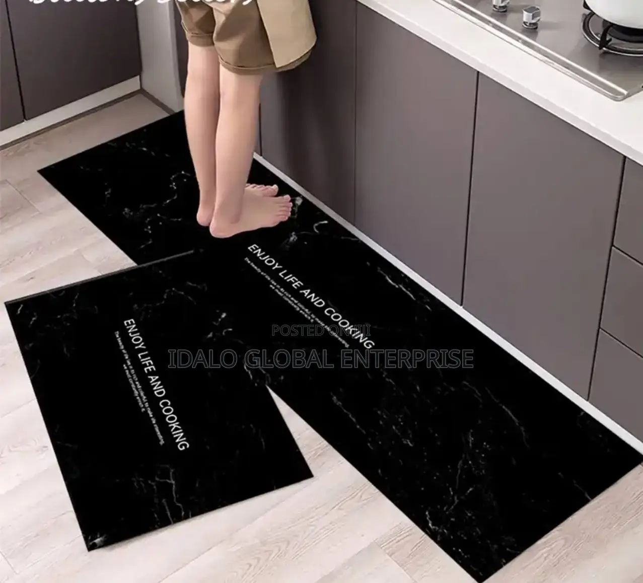 2 in 1 Absorbent Kitchen Runner Mat