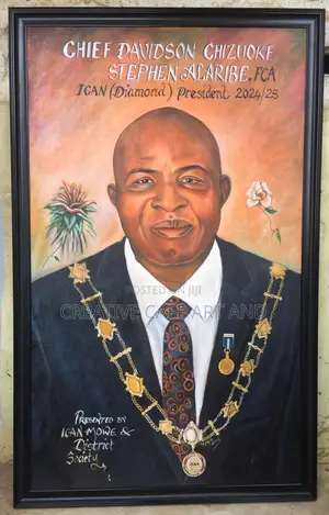 Sample Acrylic Portrait Painting on Canvas