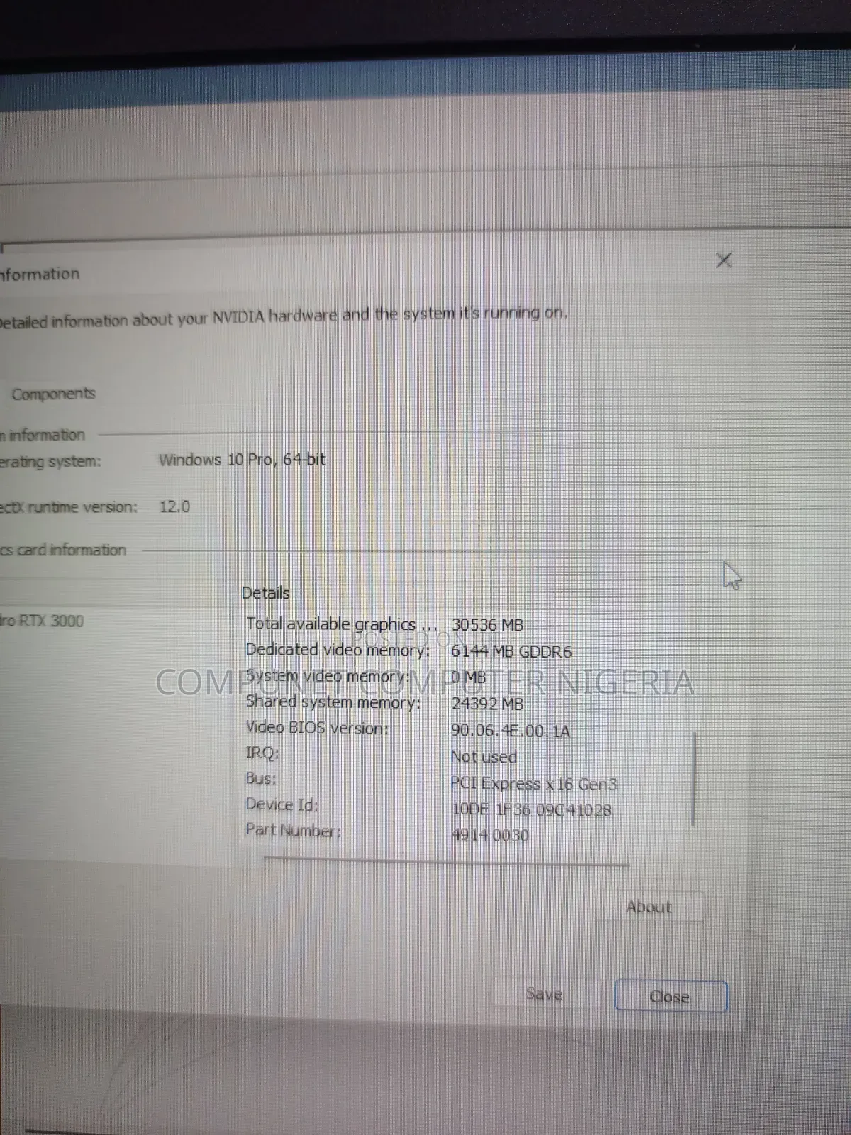 Laptop Dell Precision 7750 48GB Intel Core I7 SSD 1T