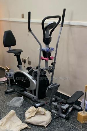 Oribitrack With Stepper and Backrest