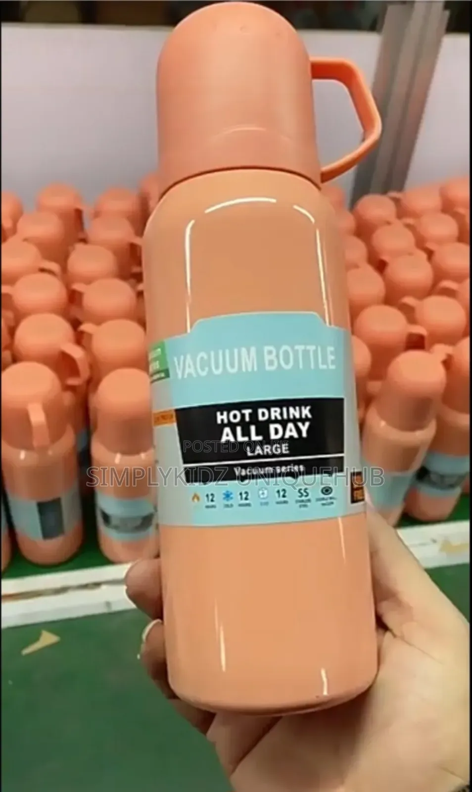 Coloured 3 in 1 Vacuum Flask Set