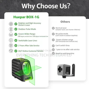 Self-leveling Laser Level - Huepar Box-1g 150ft