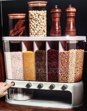 5 Partition Cereal Food Dispenser
